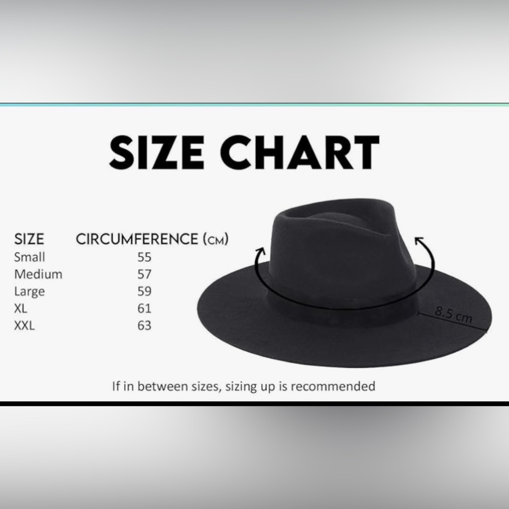 Lack Of Color The Grove Black Fedora Hat sizes M (57cm) NWT - Picture 11 of 11